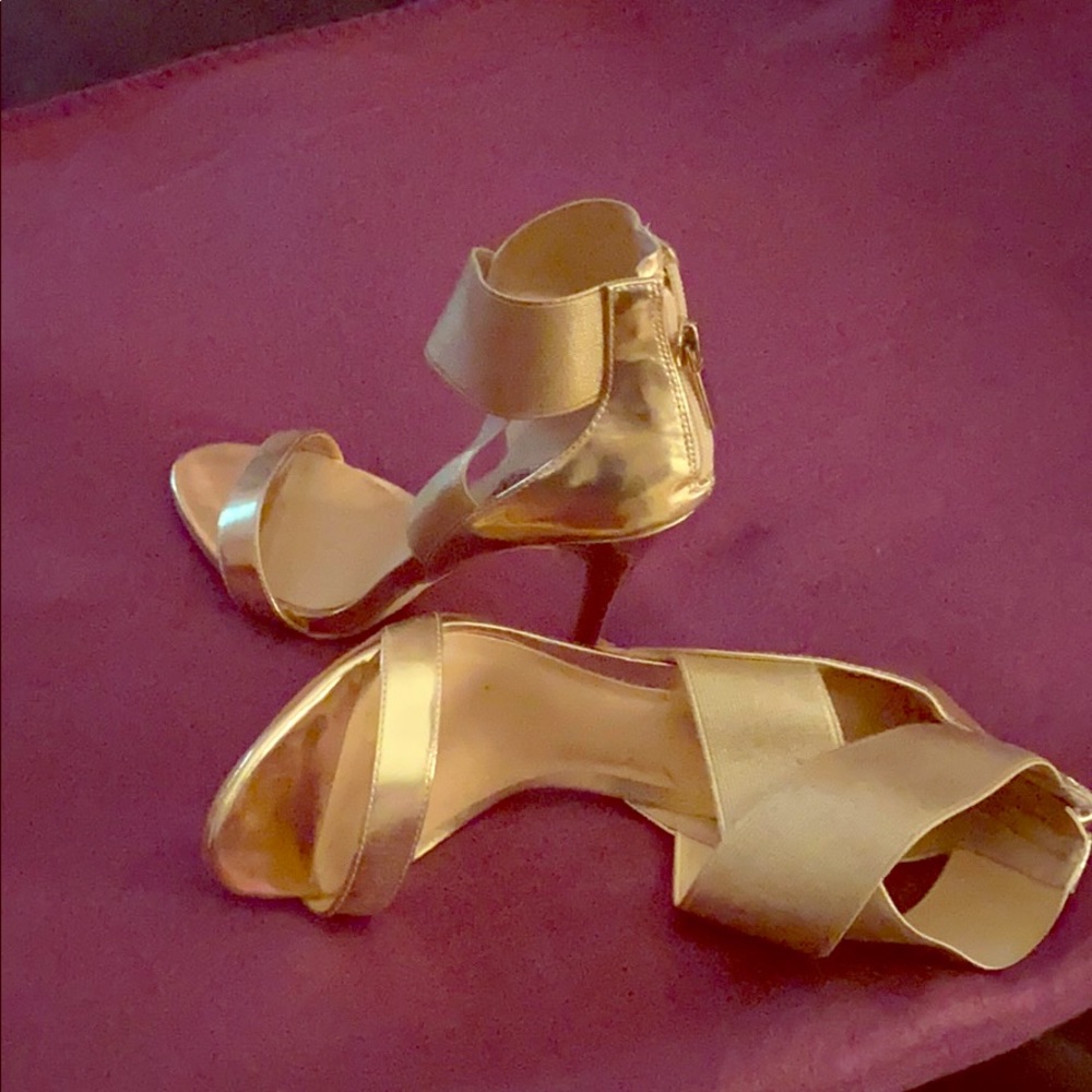 Gold mix no. 6 sandals